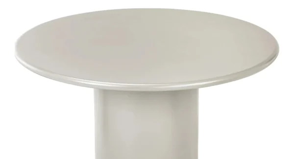 Masa dining rotunda crem deschis din MDF Nagano - imagine 3