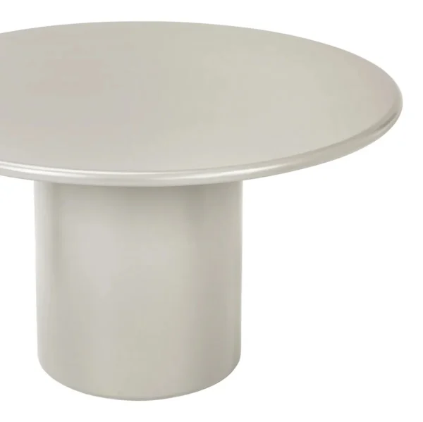 Masa dining rotunda crem deschis din MDF Nagano - imagine 2