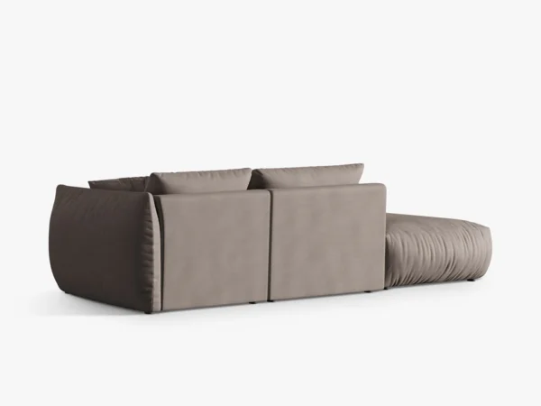 Canapea modulara bej din tesatura Chris Left - imagine 4