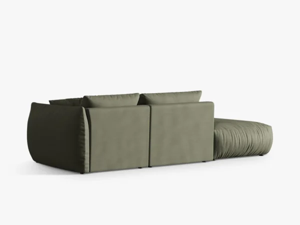 Canapea modulara verde olive din tesatura Chris Left - imagine 4