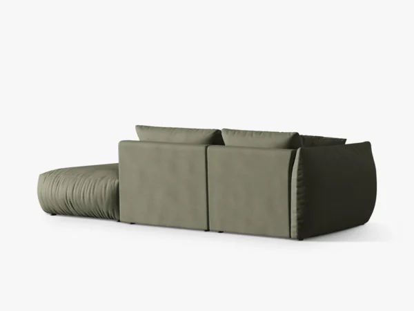 Canapea modulara verde olive din tesatura Chris Right - imagine 4