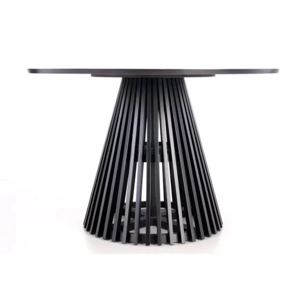 Masa dining rotunda din lemn si metal Vectra - imagine 4