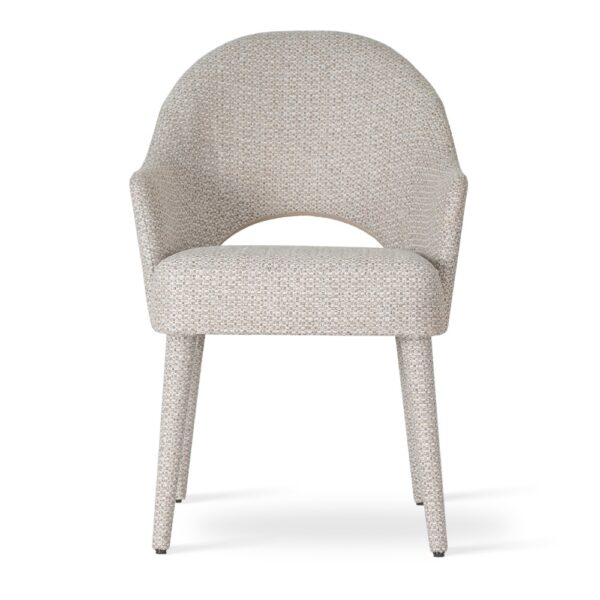 Scaun dining bej din tesatura Goda Sack - imagine 2