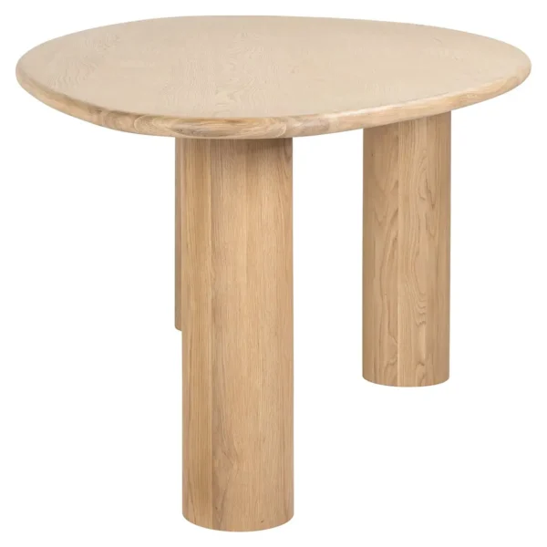 Masa dining bej natur din lemn Oakley - imagine 3