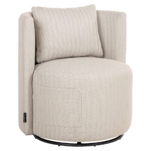 Fotoliu rotativ de exterior bej din tesatura Marlin