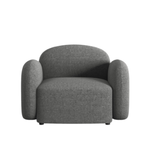 Fotoliu gri din tesatura chenille Blair