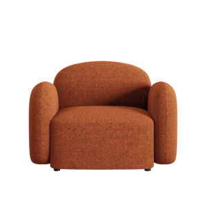 Fotoliu caramiziu din tesatura chenille Blair