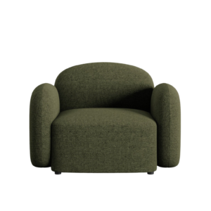 Fotoliu verde din tesatura chenille Blair