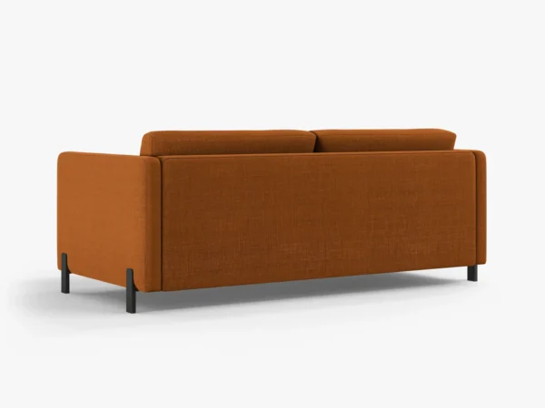Canapea extensibila caramizie din tesatura structurata Gloria - imagine 4