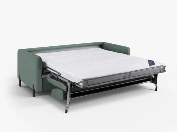 Canapea extensibila verde menta din tesatura structurata Gloria - imagine 6
