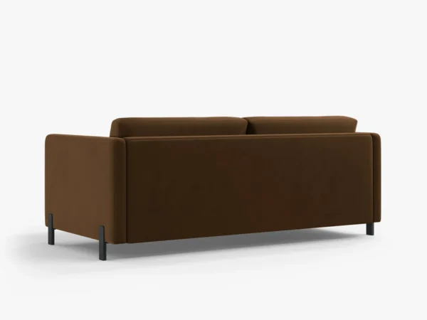 Canapea extensibila maro din catifea Gloria - imagine 4