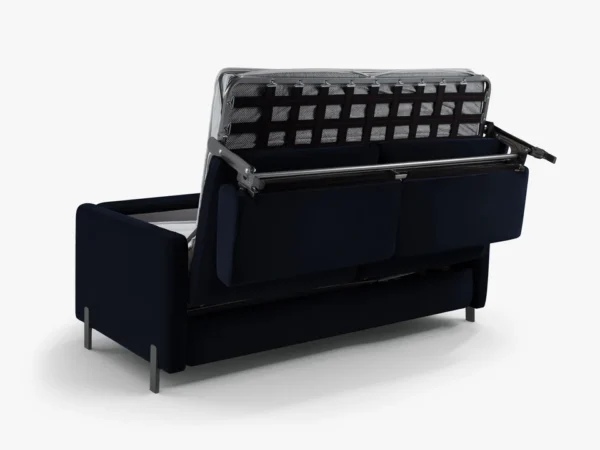 Canapea extensibila albastru indigo din catifea Gloria - imagine 5
