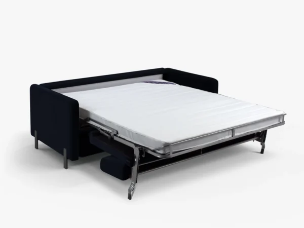 Canapea extensibila albastru indigo din catifea Gloria - imagine 6