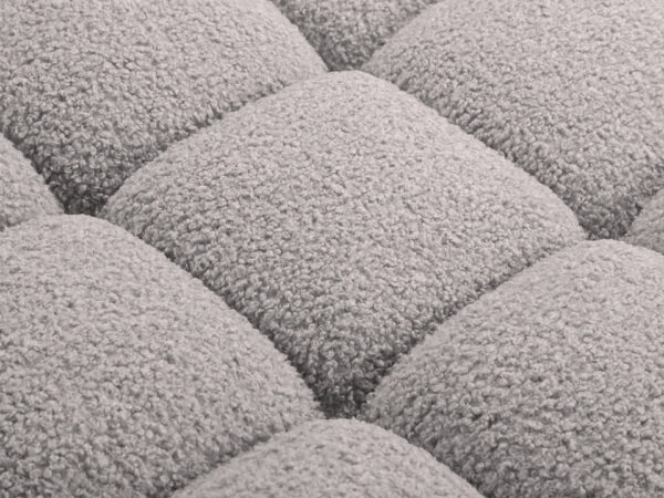 Canapea modulara 3 locuri gri din tesatura boucle Bellis - imagine 6