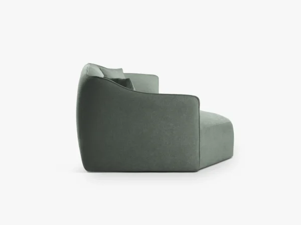 Canapea verde menta din tesatura boucle Hailey Left - imagine 5
