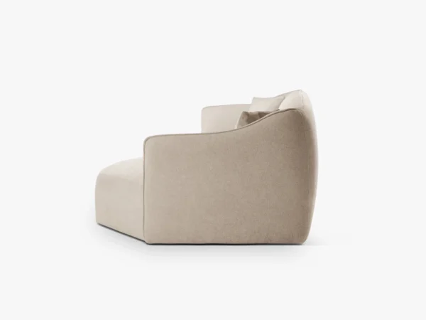 Canapea bej din tesatura boucle Hailey Right - imagine 6
