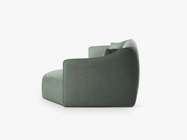 Canapea verde menta din tesatura boucle Hailey Right - imagine 6