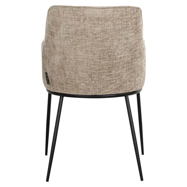 Scaun dining maro din tesatura texturata Bella - imagine 4