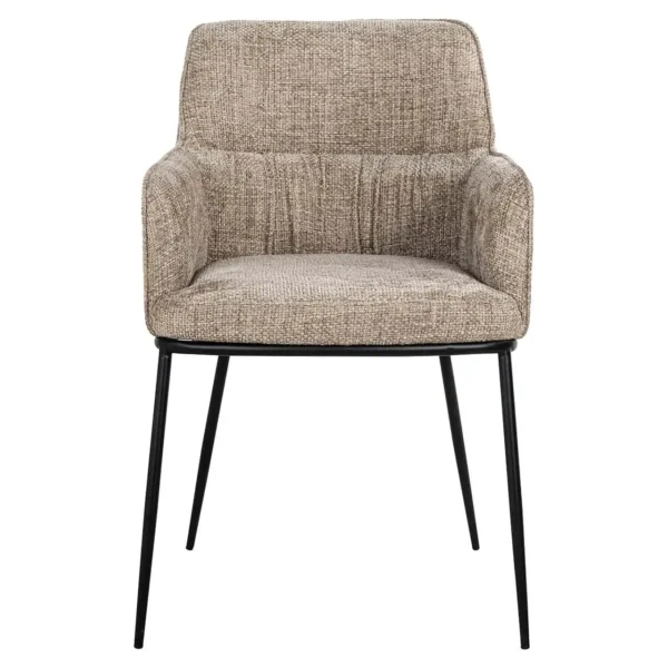Scaun dining maro din tesatura texturata Bella - imagine 2