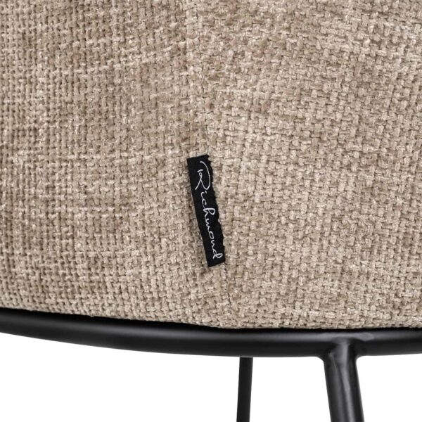 Scaun dining maro din tesatura texturata Bella - imagine 6