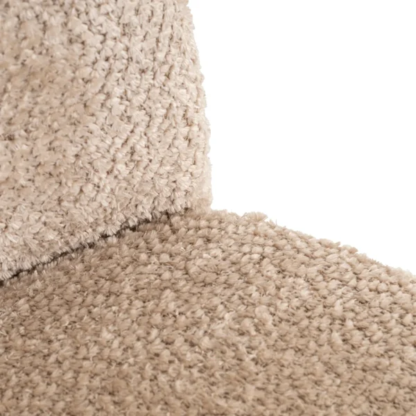 Set 2 scaune dining bej din tesatura chenille Brandi - imagine 5