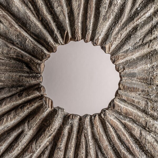 Decoratiune de podea maro din lemn de suar h210 Oval - imagine 2