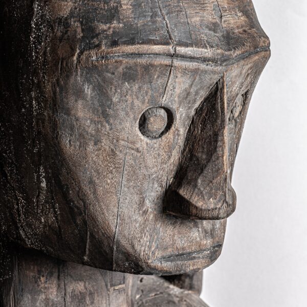 Decoratiune de podea maro din lemn de mango h155 Sculpture - imagine 2