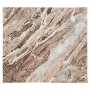 Masa laterala bej din marmura naturala si fier Fairfax