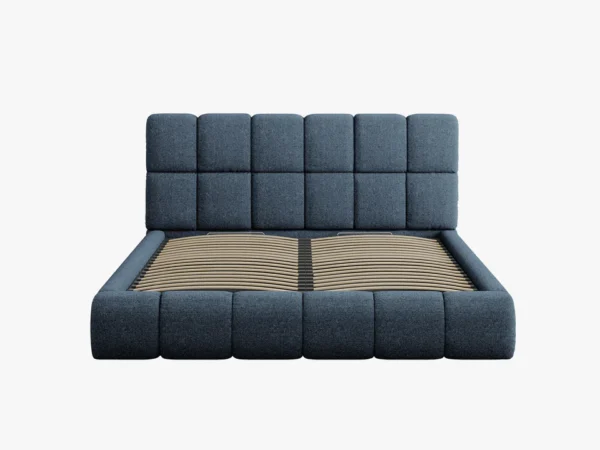 Pat tapitat albastru din tesatura chenille Bellis - imagine 3