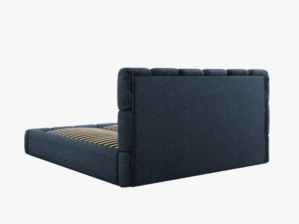 Pat tapitat albastru din tesatura chenille Bellis - imagine 5