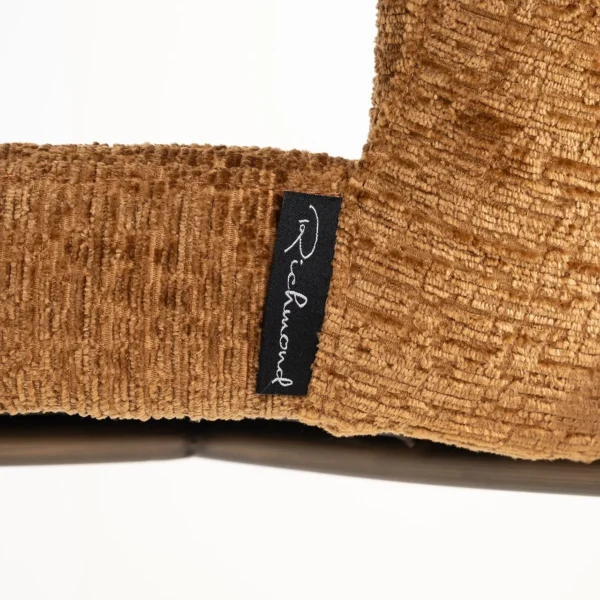 Scaun de bar caramiziu/aramiu din tesatura chenille Odarby - imagine 5