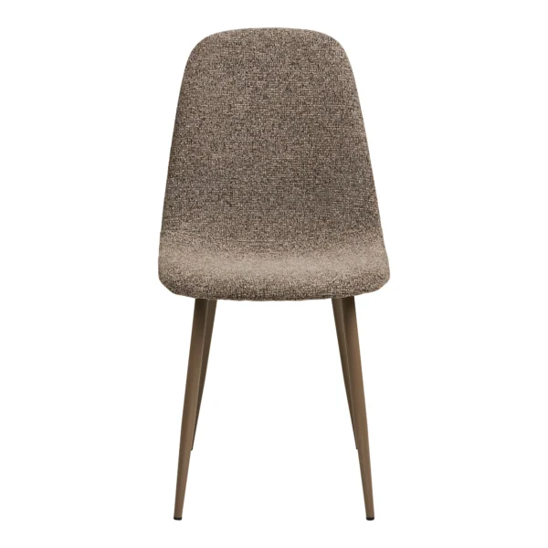 Set 2 scaune dining maro din tesatura boucle Stockholm - imagine 3