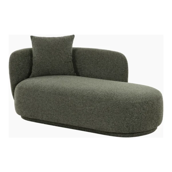 Pat de zi verde din tesatura chenille Ginevra - imagine 3