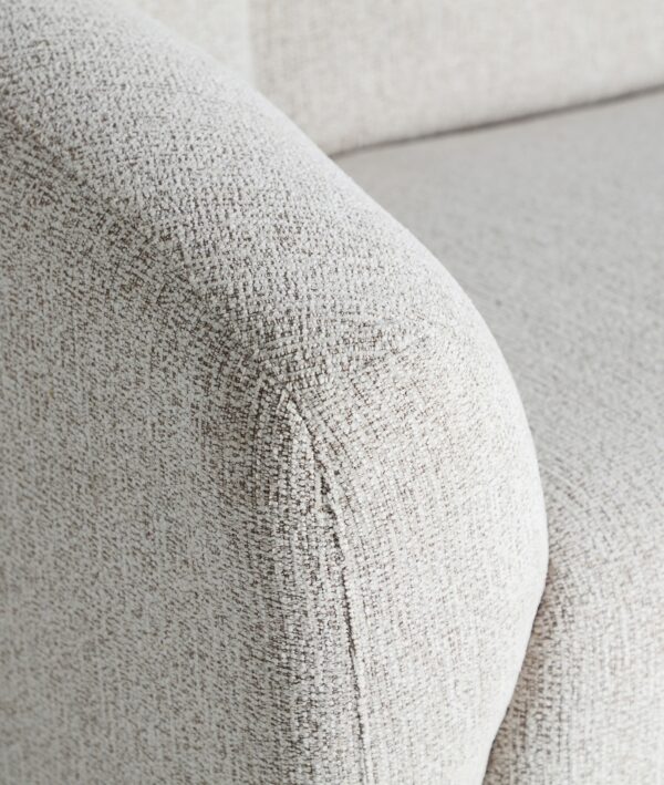 Coltar gri din tesatura texturata Arbois - imagine 3