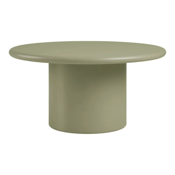 Masa de cafea rotunda verde din MDF Nagano