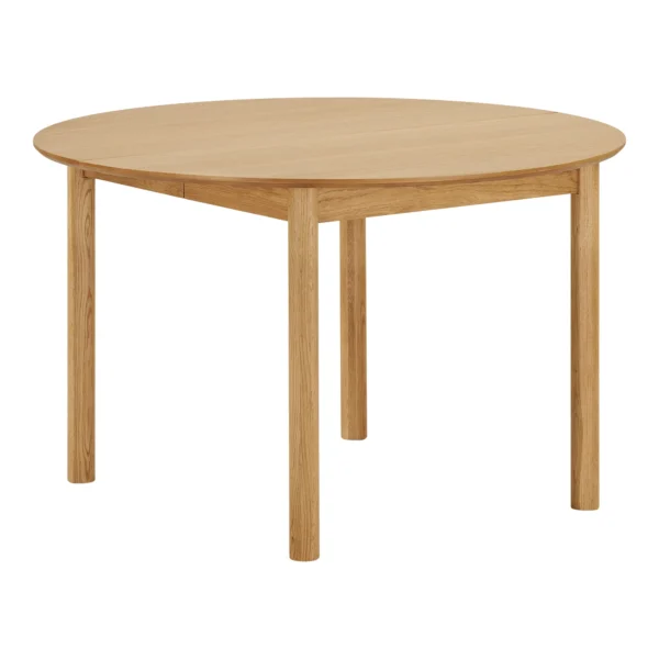 Masa dining extensibila bej natur din MDF Bundaberg - imagine 4