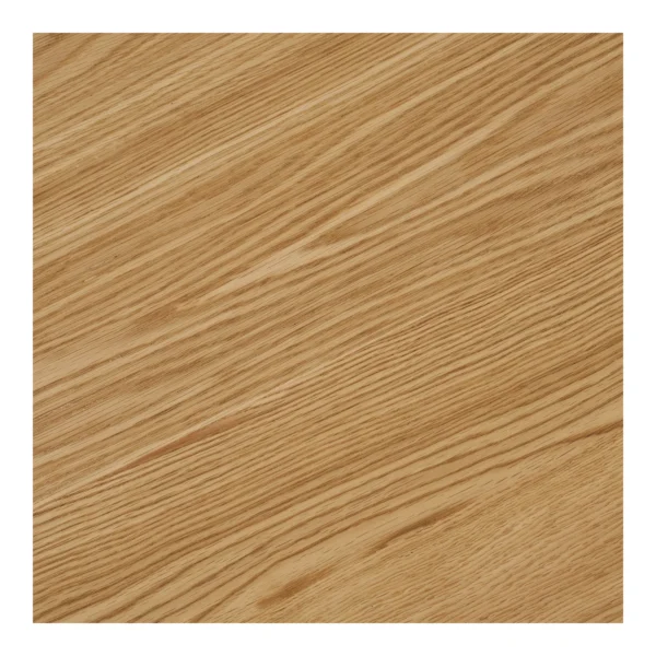 Masa dining extensibila bej natur din MDF si furnir de stejar Darwin - imagine 8