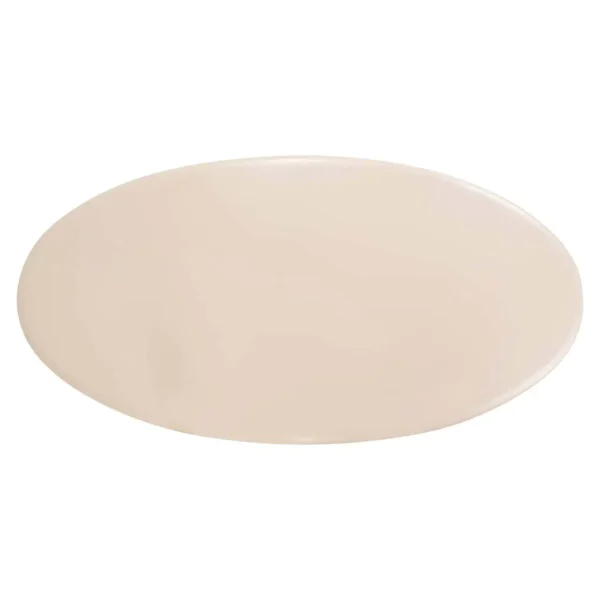 Masa dining ovala crem din acril si beton Bloom - imagine 4