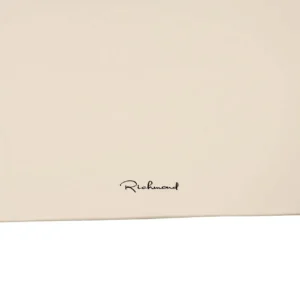 Masa dining ovala crem din acril si beton Bloom Urban