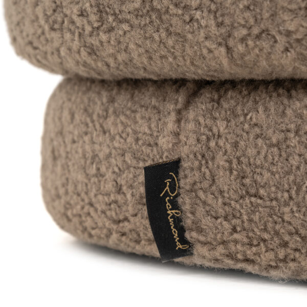Fotoliu rotativ pentru copii maro din tesatura boucle Bunny - imagine 6