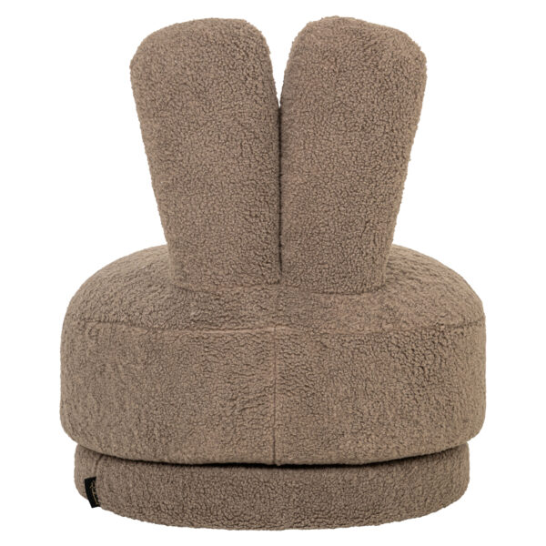 Fotoliu rotativ pentru copii maro din tesatura boucle Bunny - imagine 4