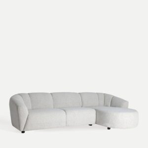 Coltar gri din tesatura texturata Arbois