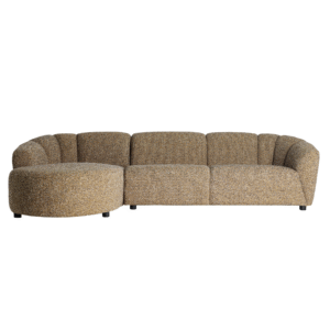 Coltar maro din tesatura texturata Arbois