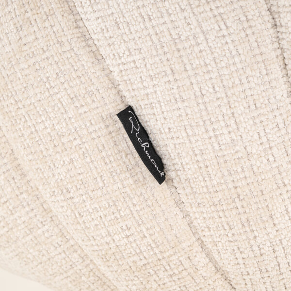 Fotoliu lounge bej din tesatura chenille Blossom - imagine 6