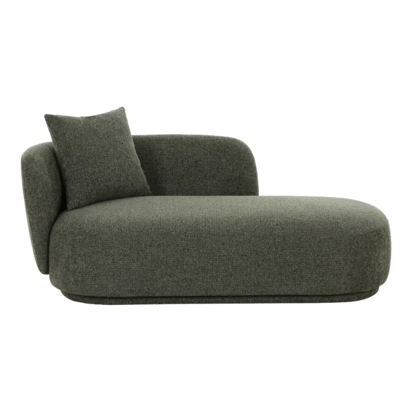 Pat de zi verde din tesatura chenille Ginevra