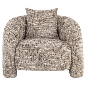 Fotoliu maro din tesatura texturata Tuscany