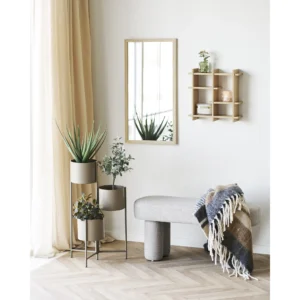 Bancheta bej din tesatura Weston