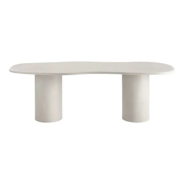 Masa dining bej alb din MDF Maranola 240 - imagine 3