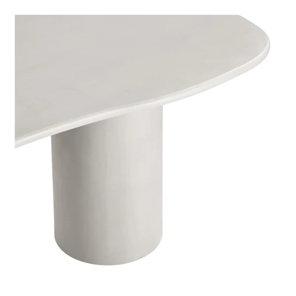 Masa dining bej alb din MDF Maranola 240 - imagine 4