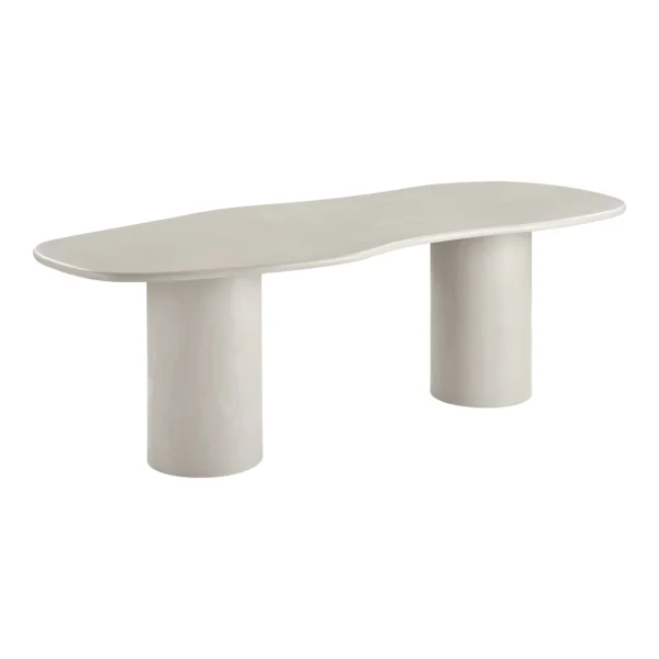 Masa dining bej alb din MDF Maranola 240